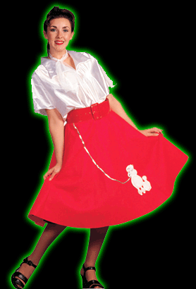 Poodle Skirt - Red